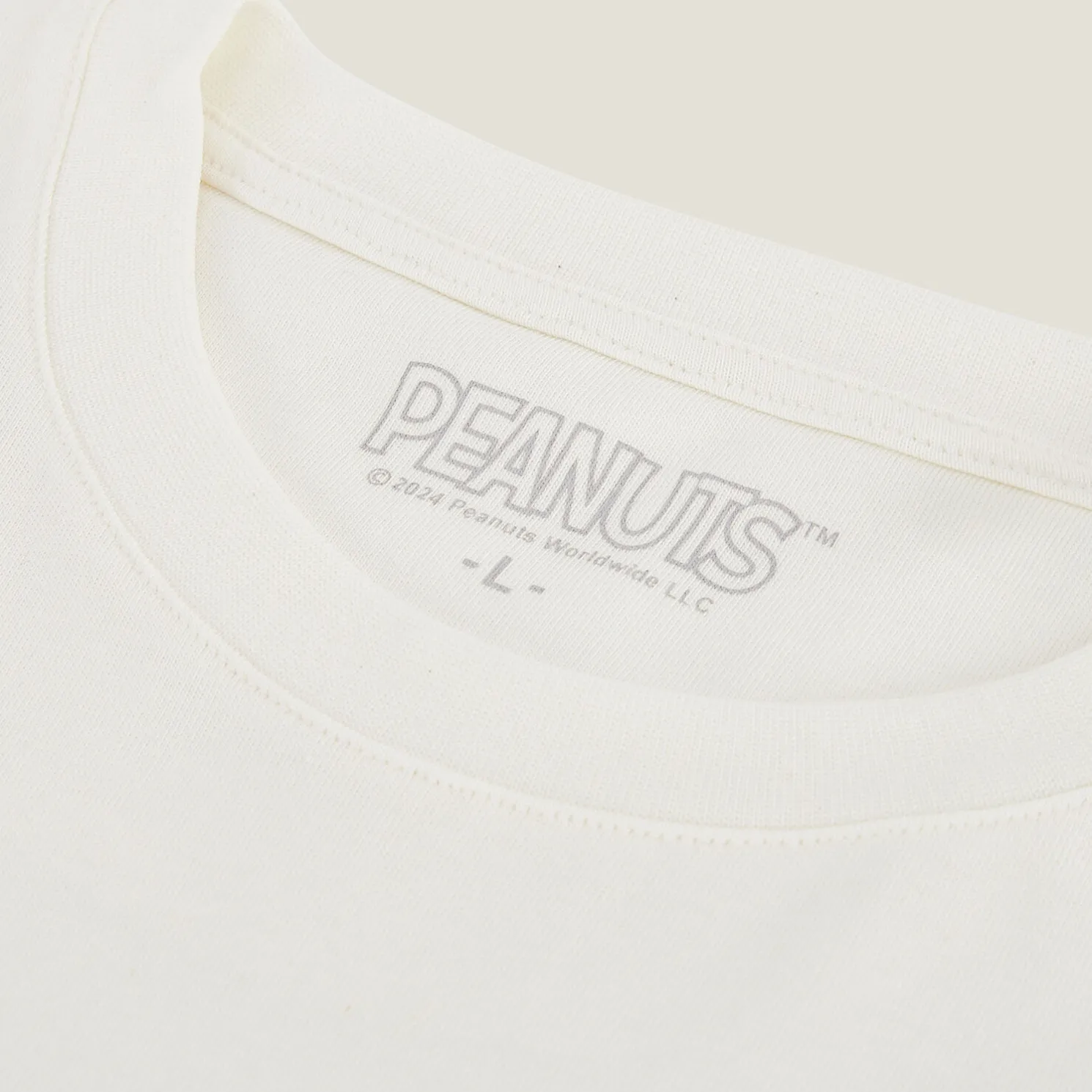 Gestreept t-shirt Peanuts-licentie