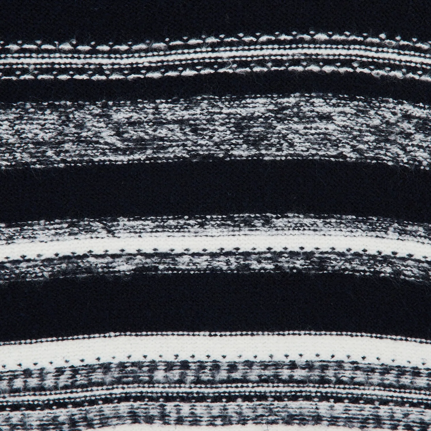 Gestreepte jacquard trui met ronde hals