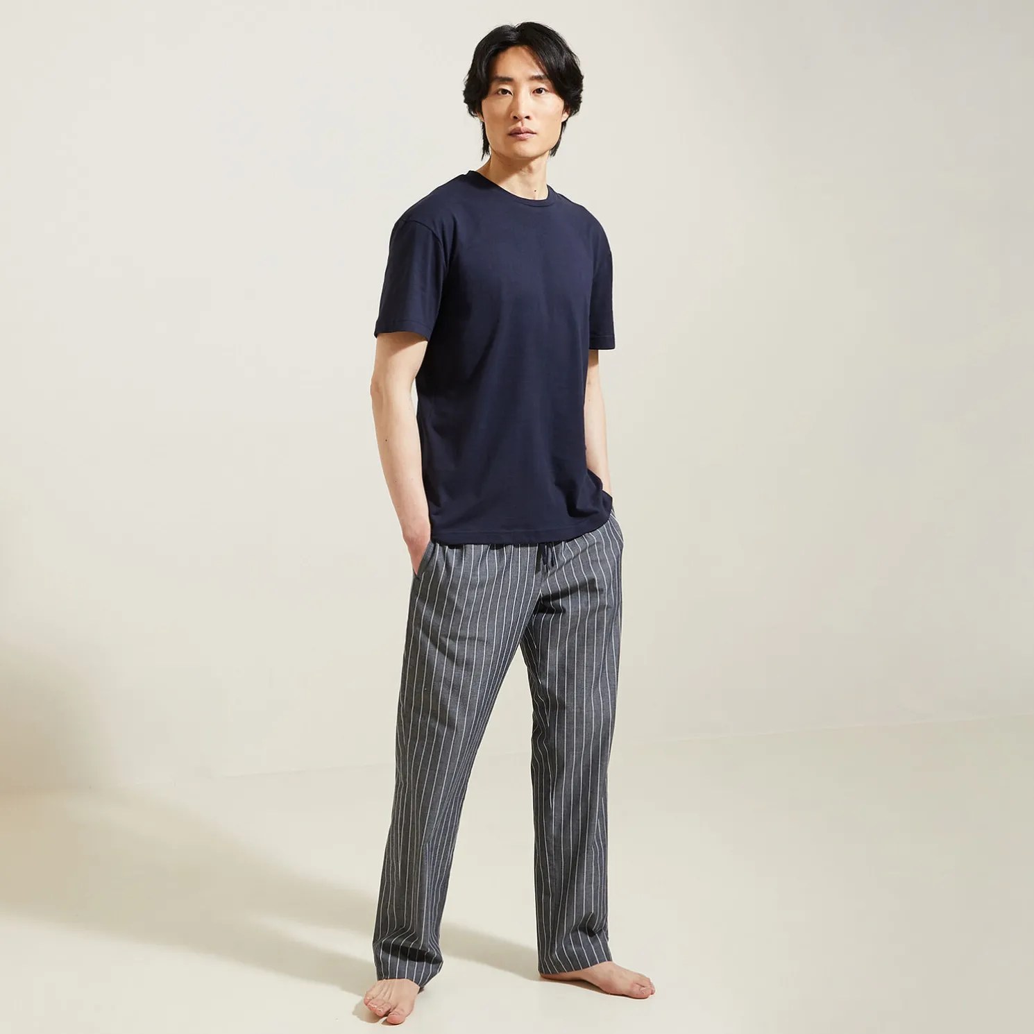 Gestreepte pyjamaset