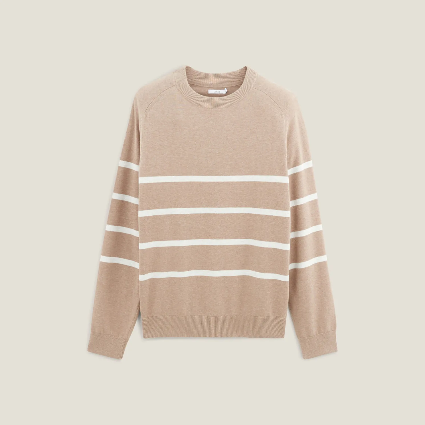 Gestreepte trui met ronde hals