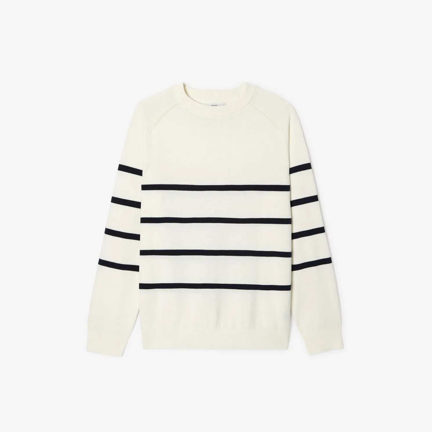 Gestreepte trui met ronde hals