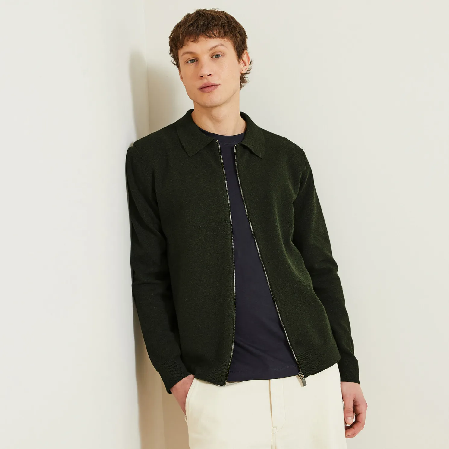 Giletvestje met hemdskraag