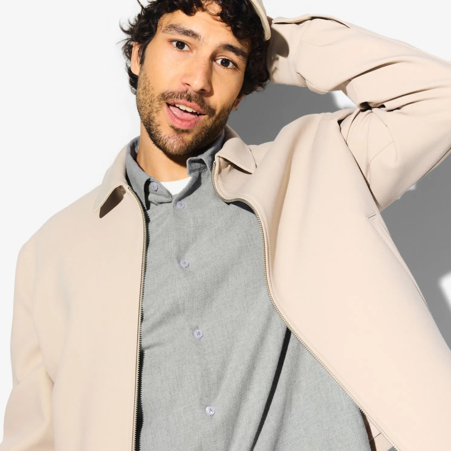 Hemd in flanelkatoen met klassieke kraag