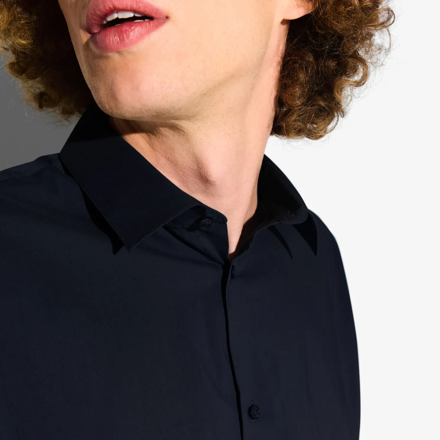 Hemd in flanelkatoen met klassieke kraag