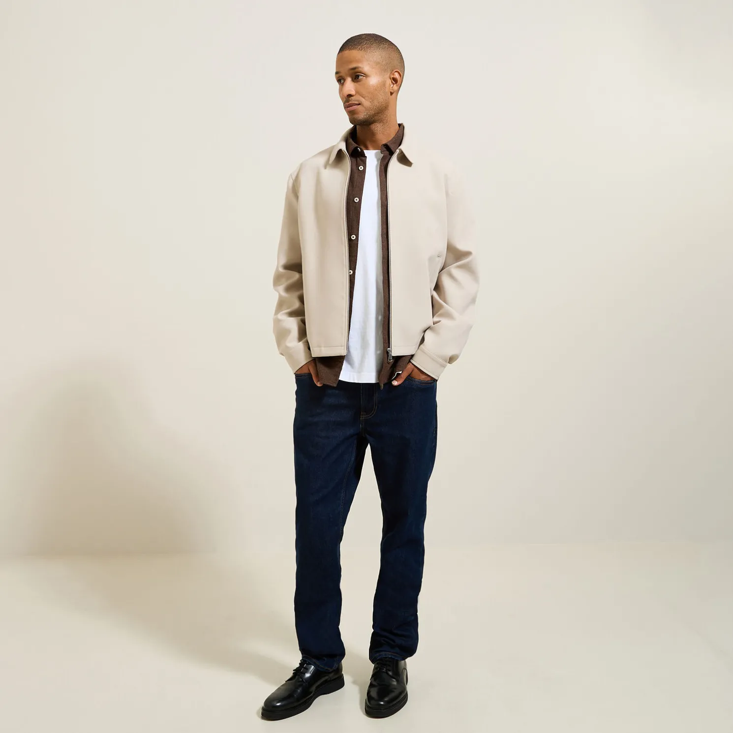 Hemd in flanelkatoen met klassieke kraag