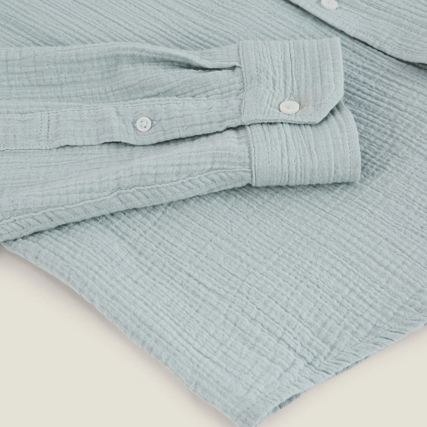 Hemd in katoengaas met klassieke kraag