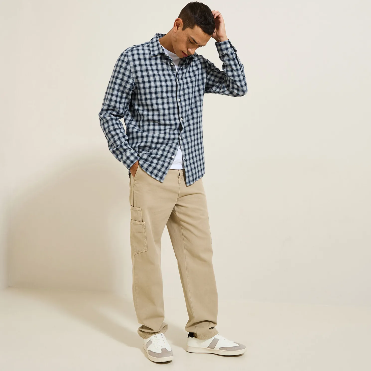 Hemd met ruitjes in flanelkatoen