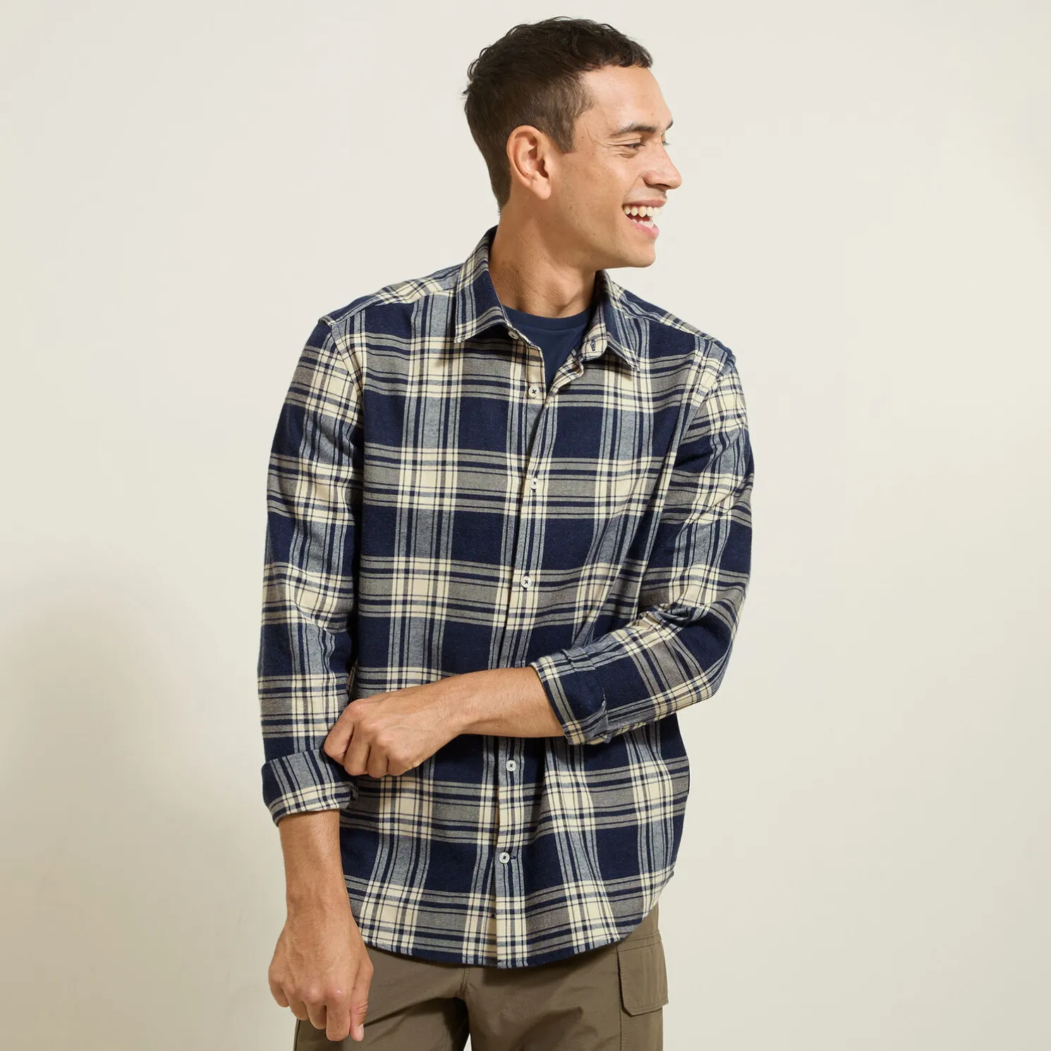 Hemd met ruitjes in flanelkatoen