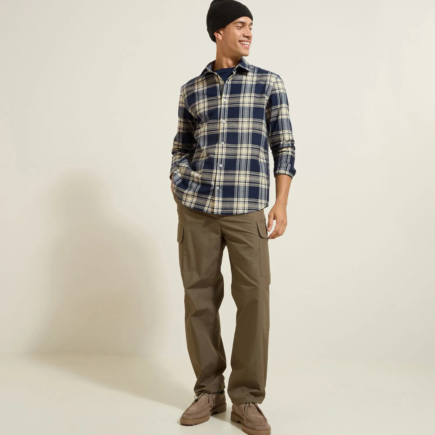 Hemd met ruitjes in flanelkatoen