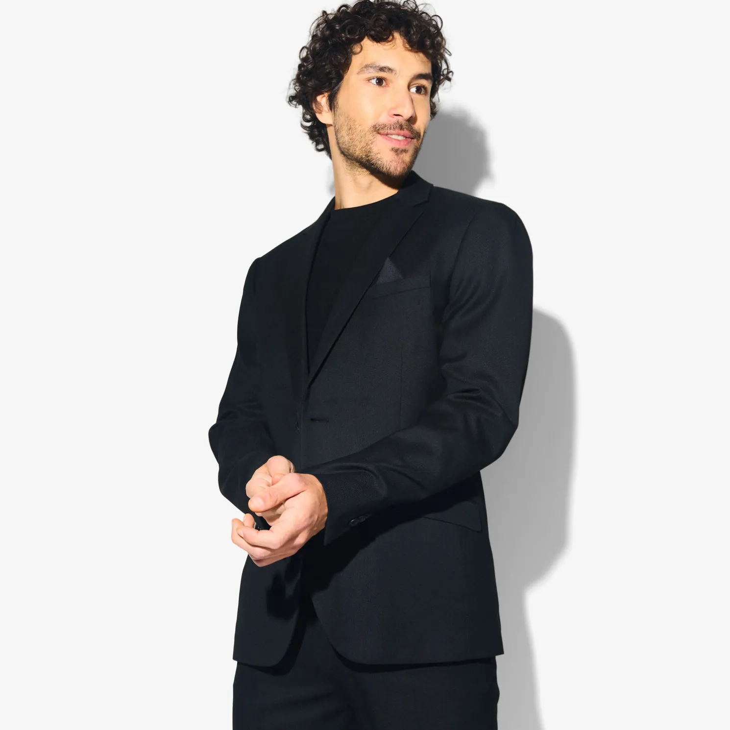 Het pakket slim kostuum - Noir