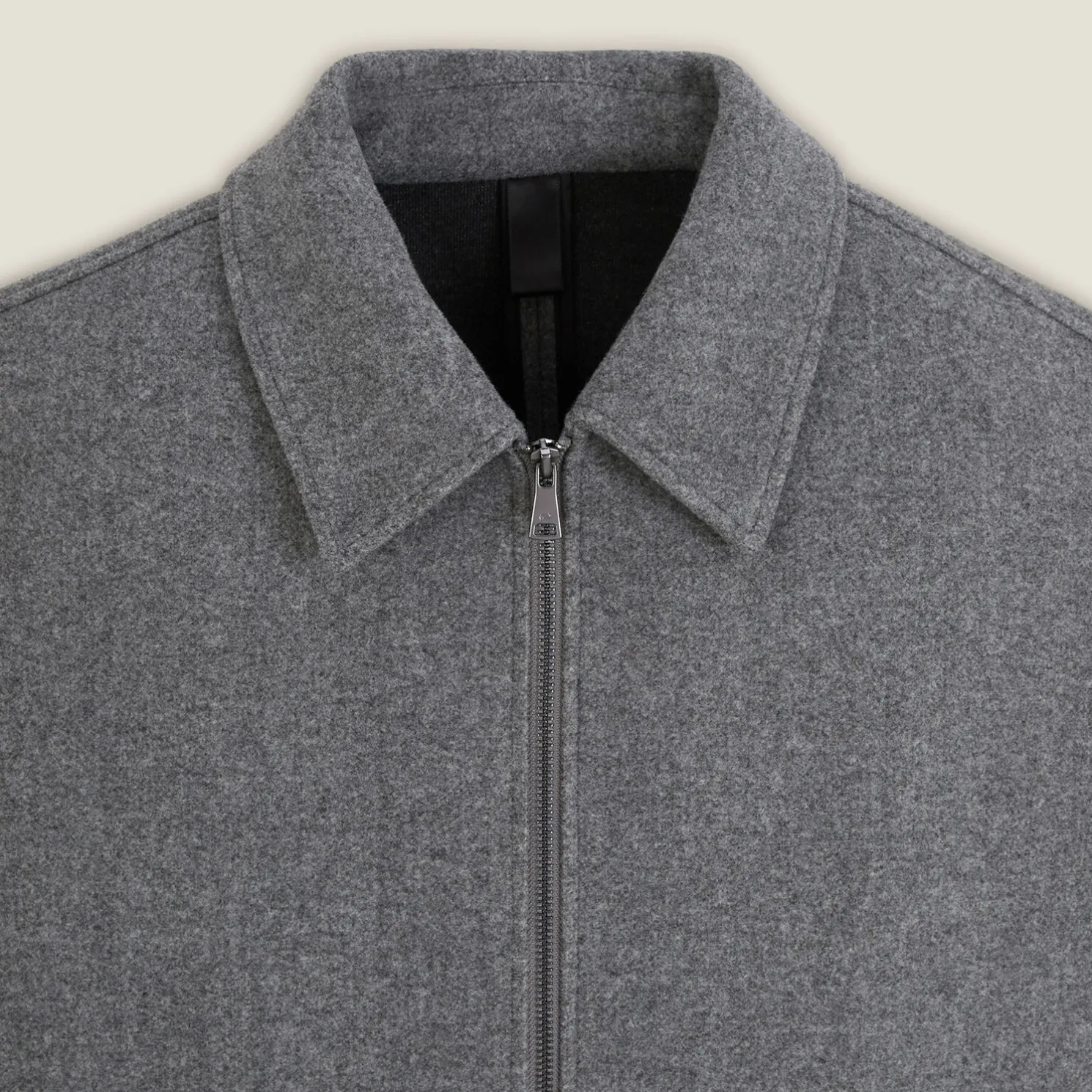 Jack met hemdskraag en rits