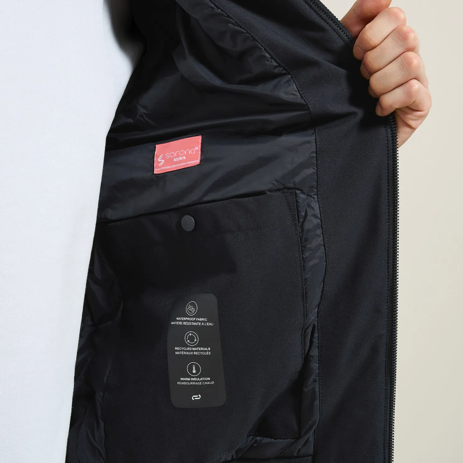 Jack opstaande kraag technische vulling