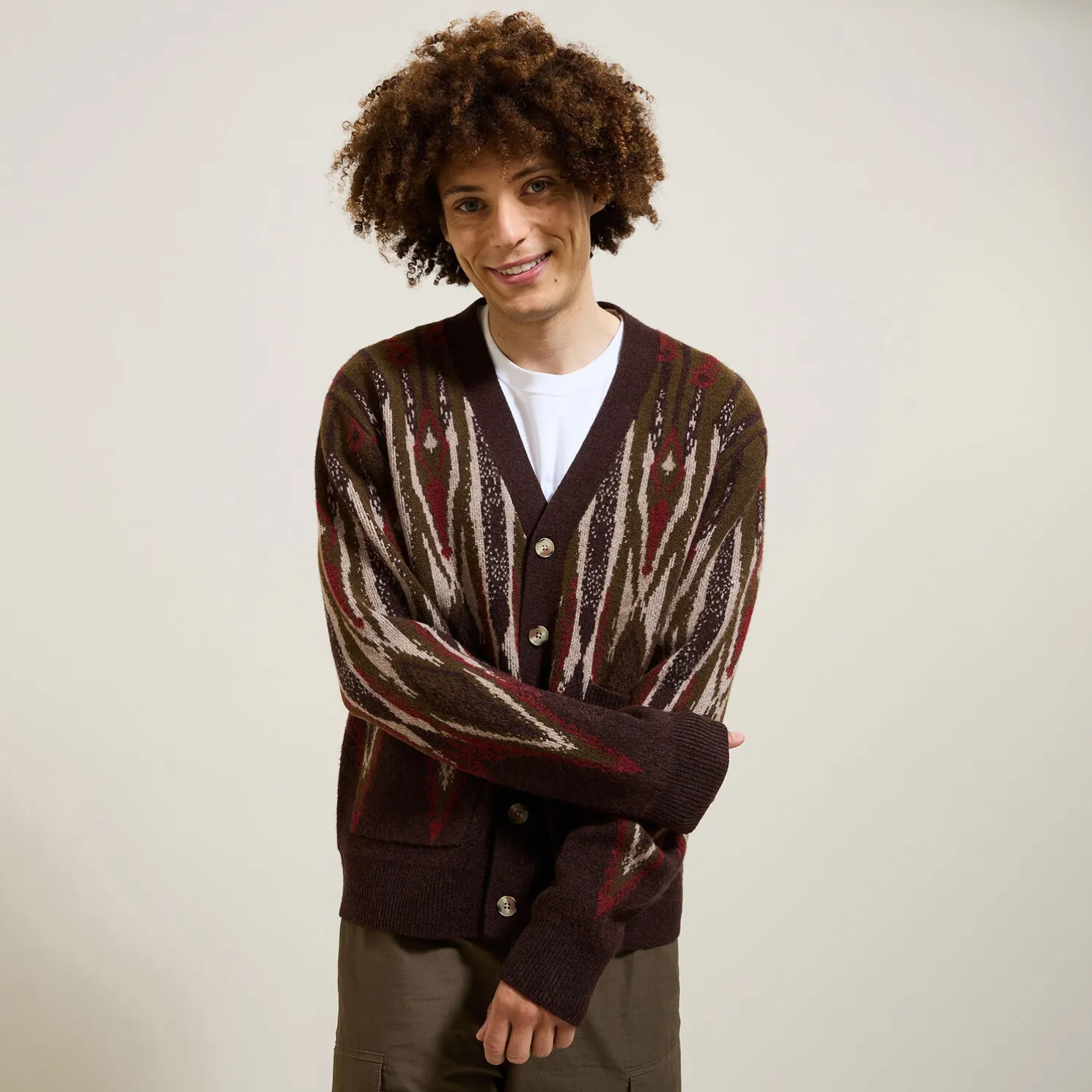 Jacquard gilet-vestje