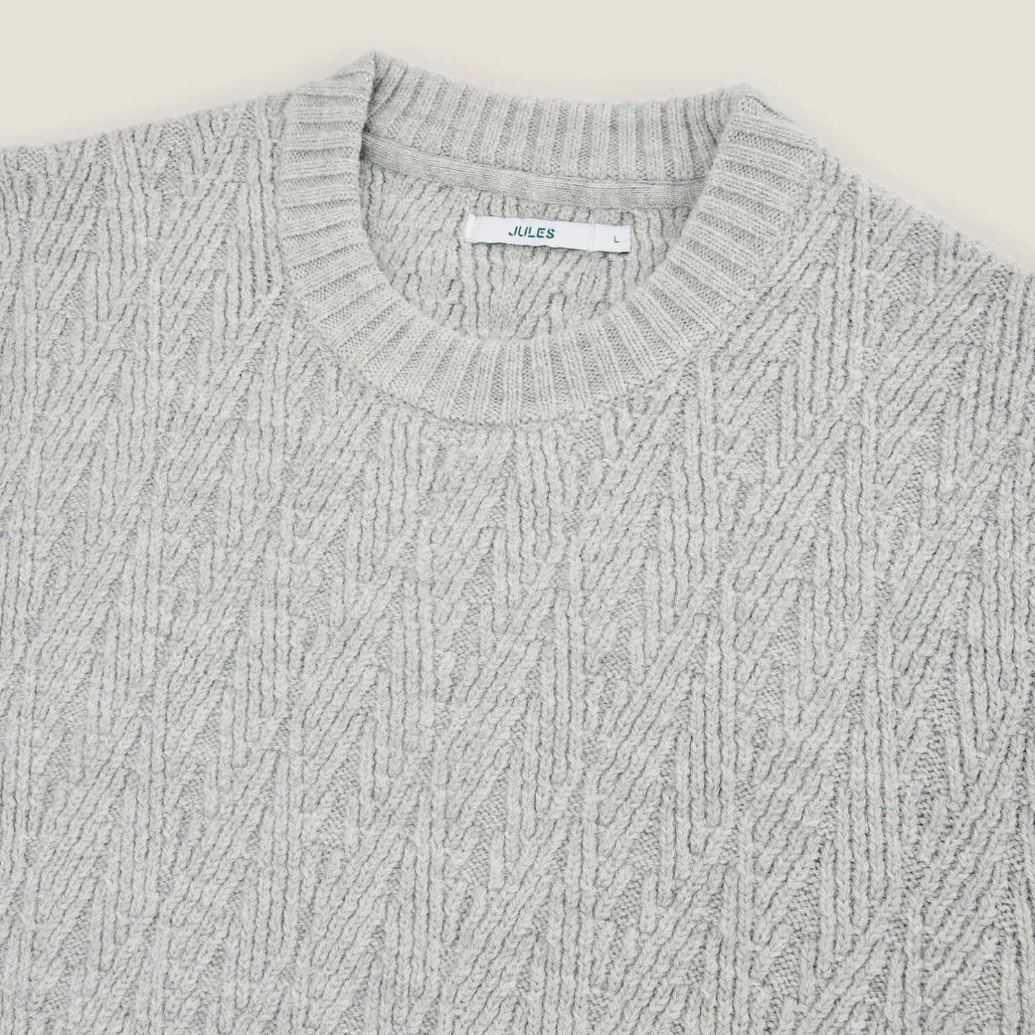 Kabeltrui met ronde hals