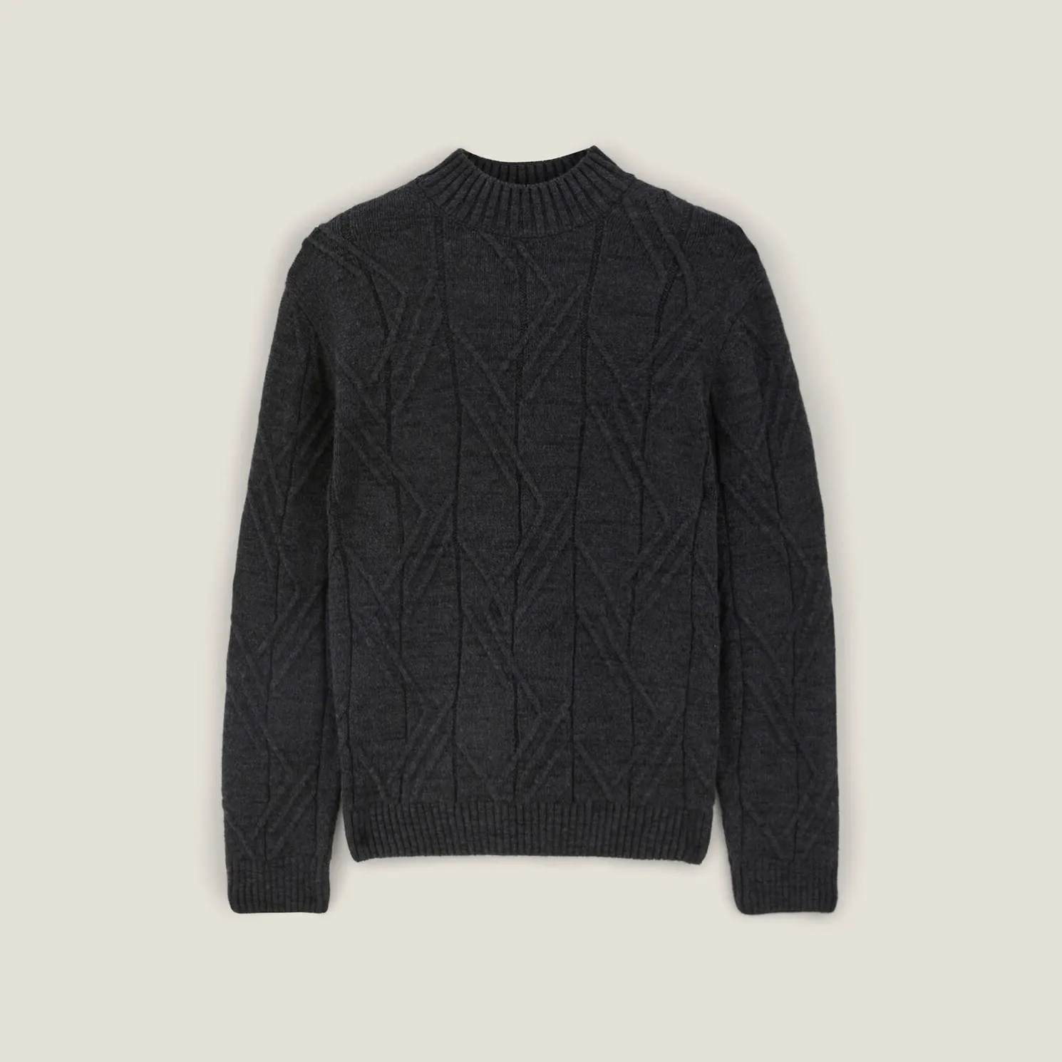 Kabeltrui met schoorsteenkraag