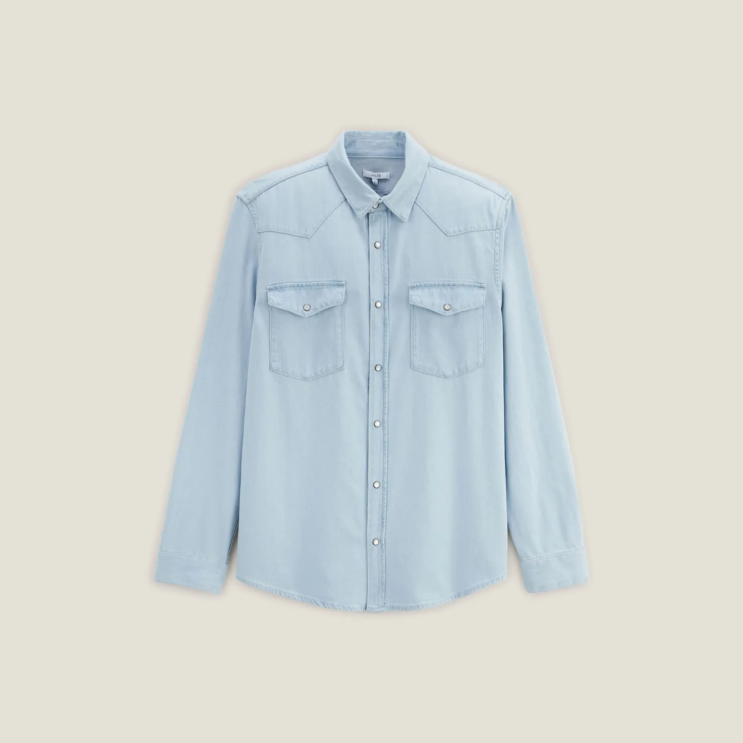 Katoenen hemd in western denim