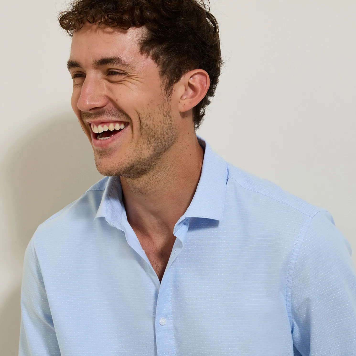 Katoenen hemd met kleine motieven