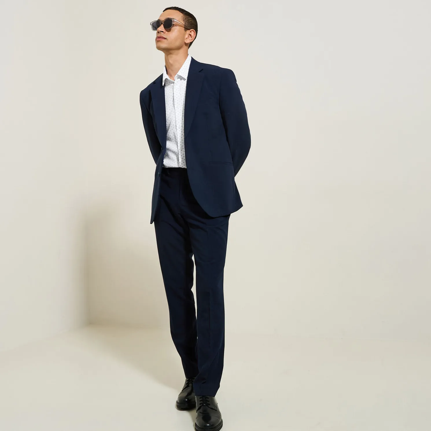 Katoenen hemd met geometrische print