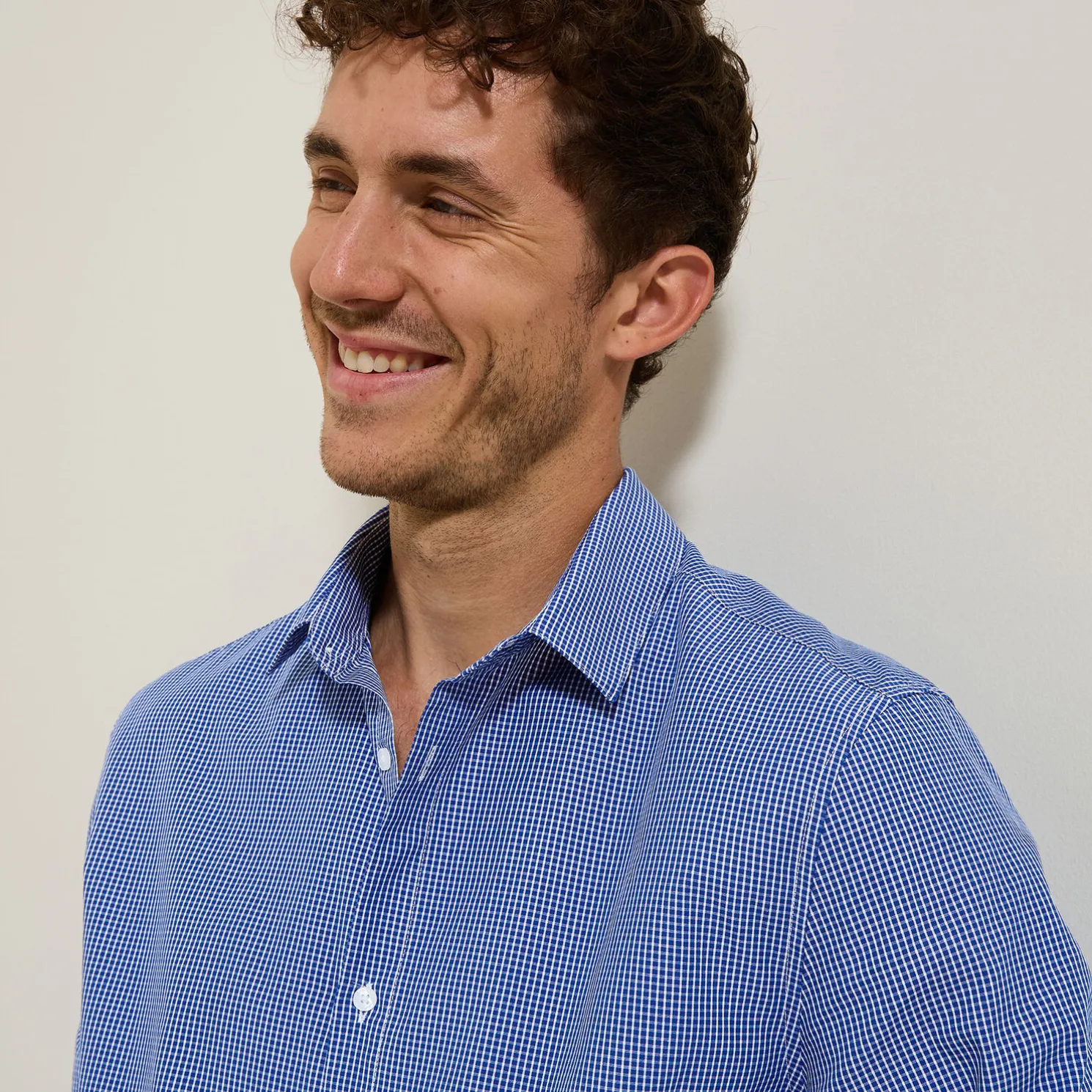 Katoenen hemd met ruitjes