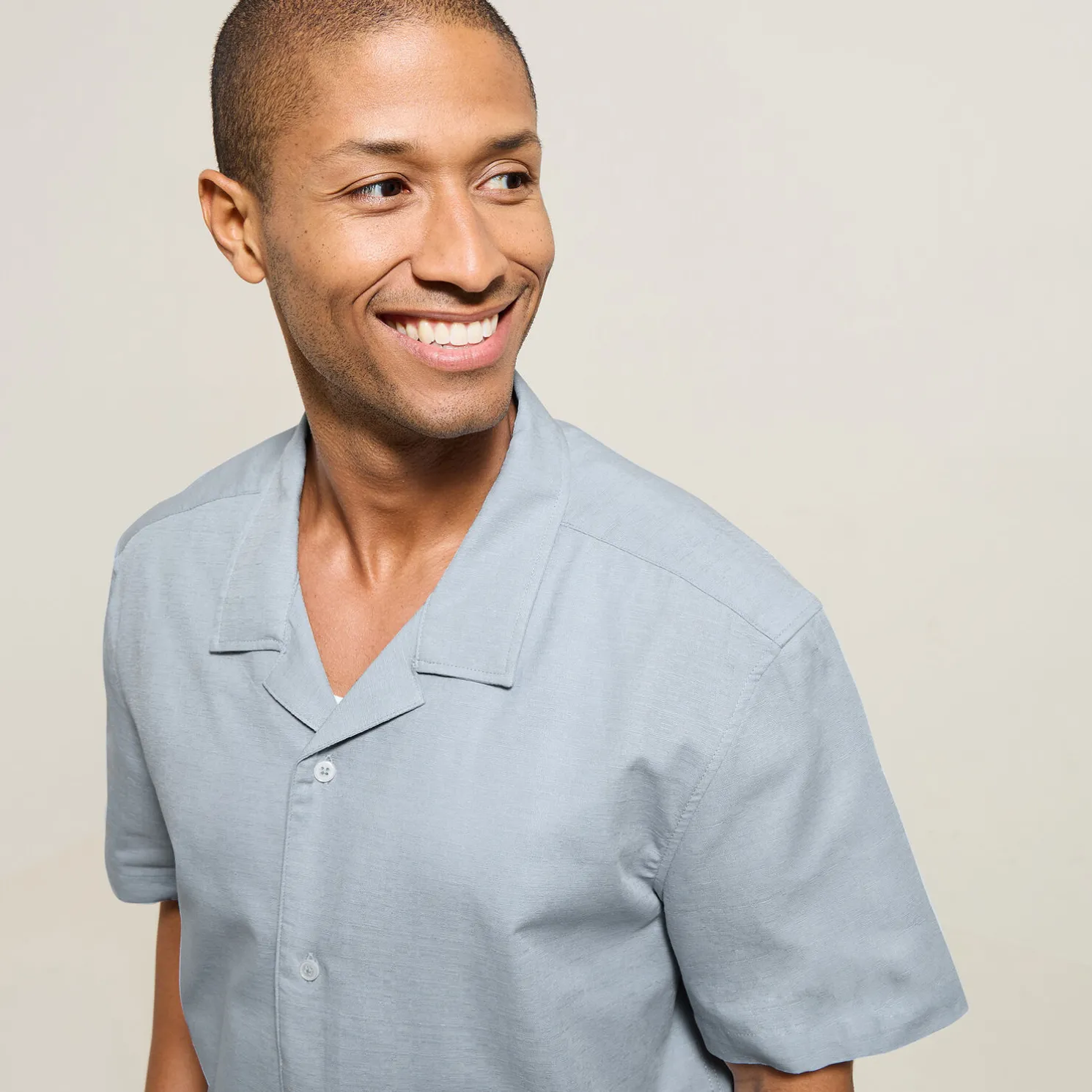 Katoenen hemdje in textuurstof