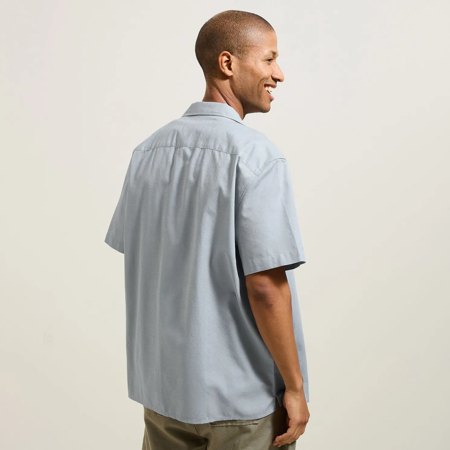 Katoenen hemdje in textuurstof