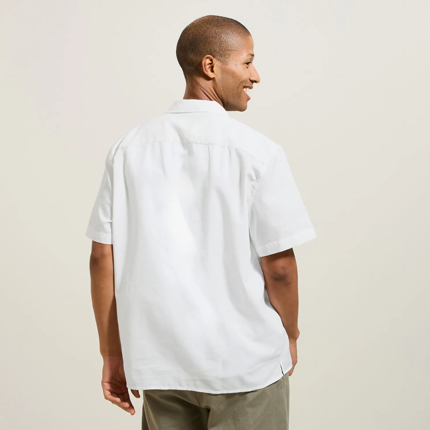 Katoenen hemdje in textuurstof