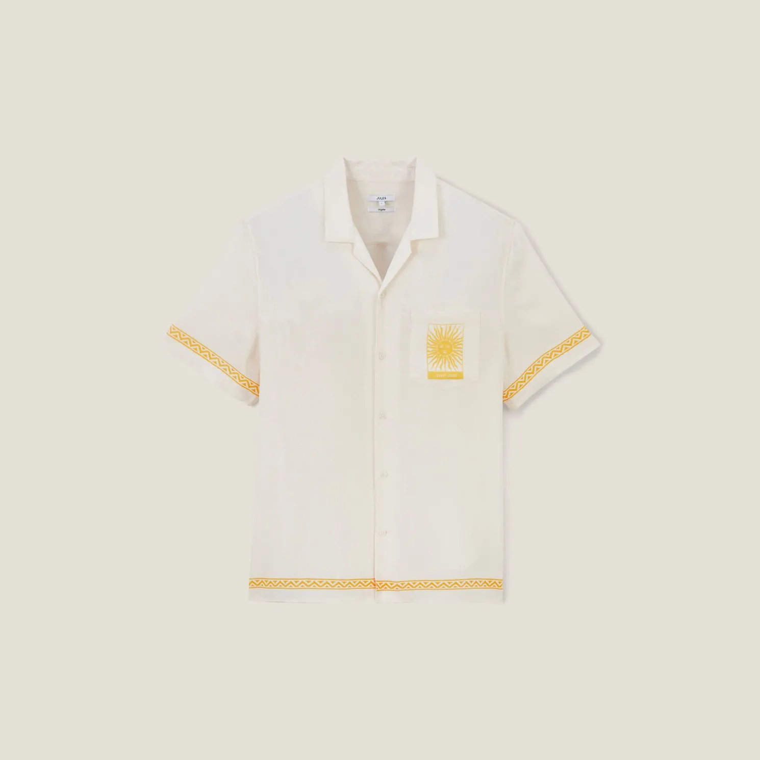 Katoenen hemdje met geplaatste opdruk