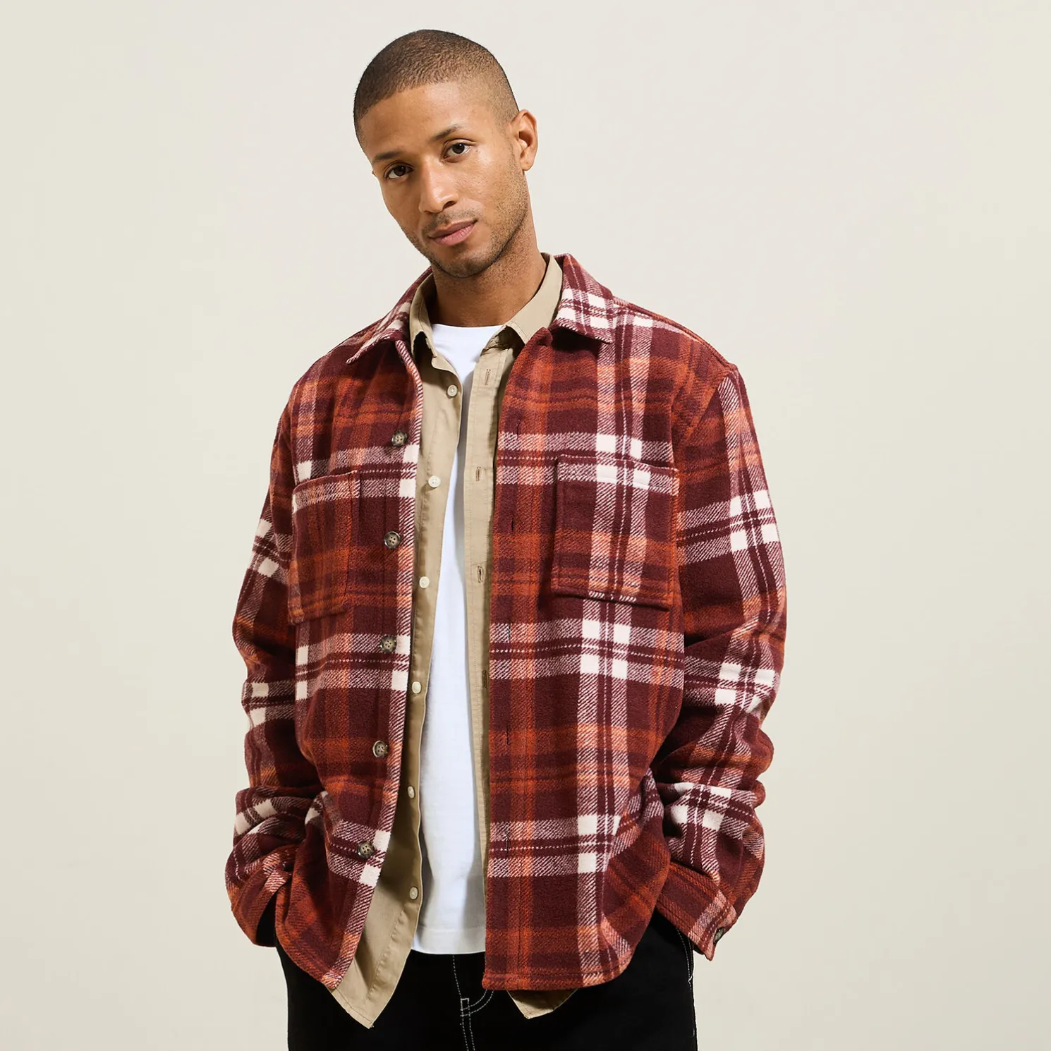 Katoenen overhemd met ruitjes