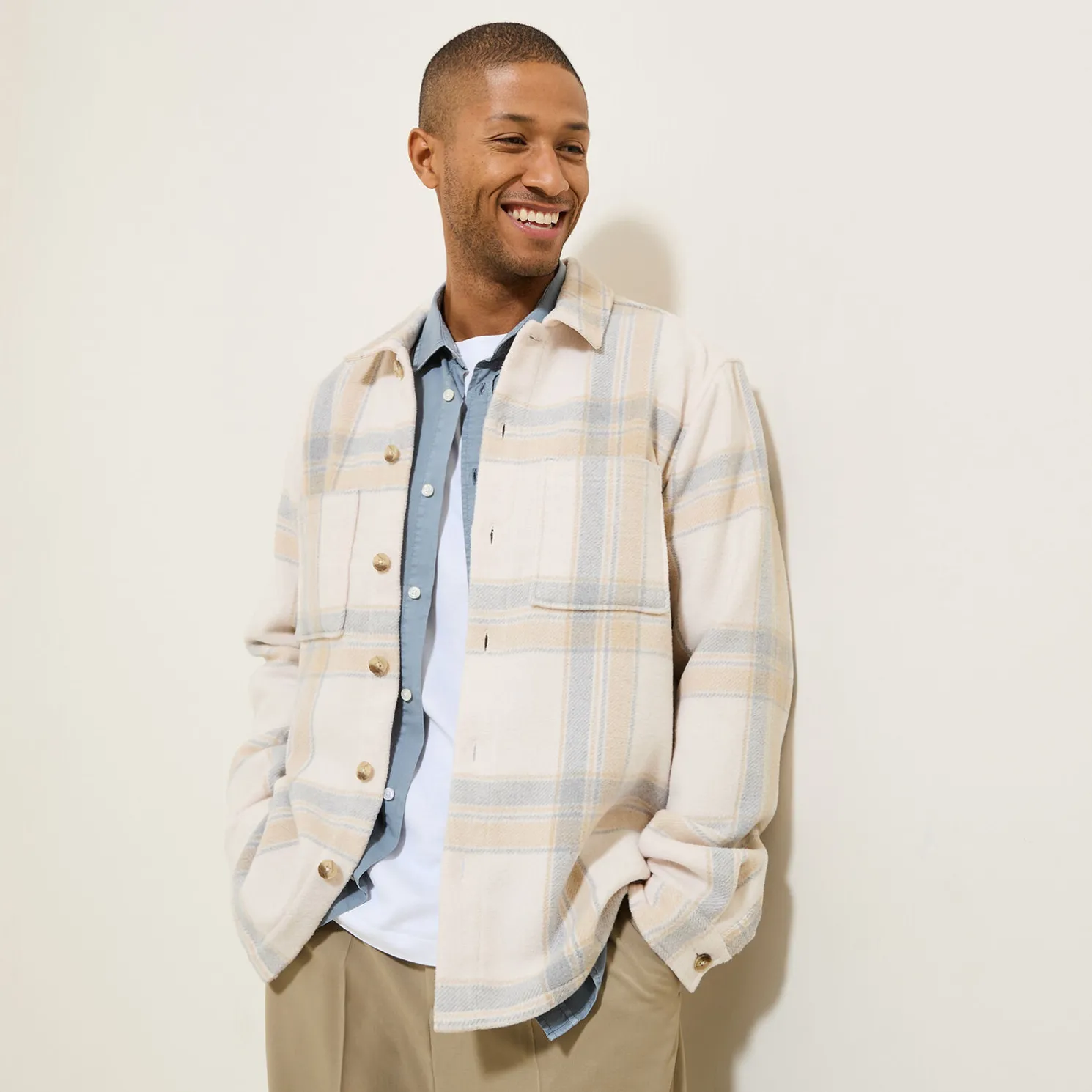 Katoenen overhemd met ruitjes