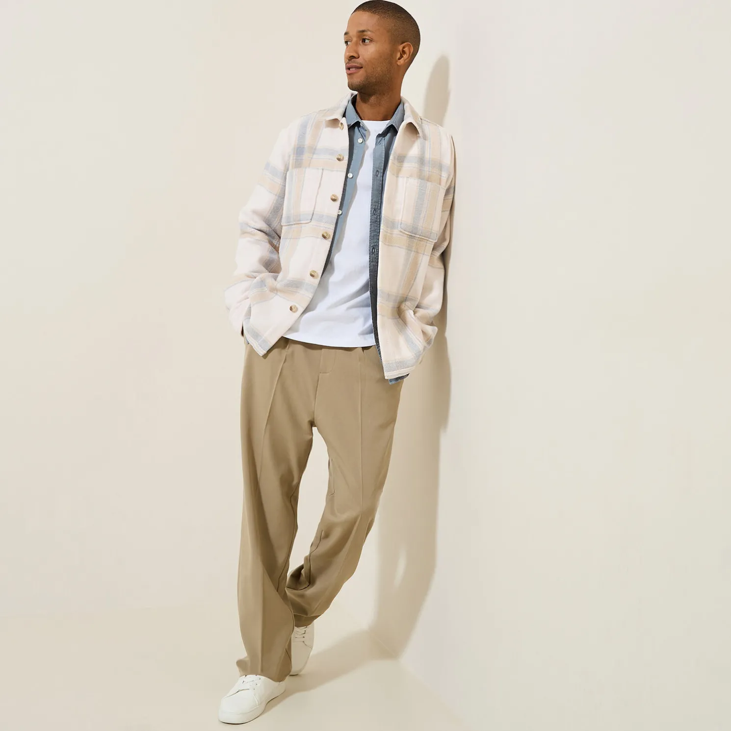 Katoenen overhemd met ruitjes