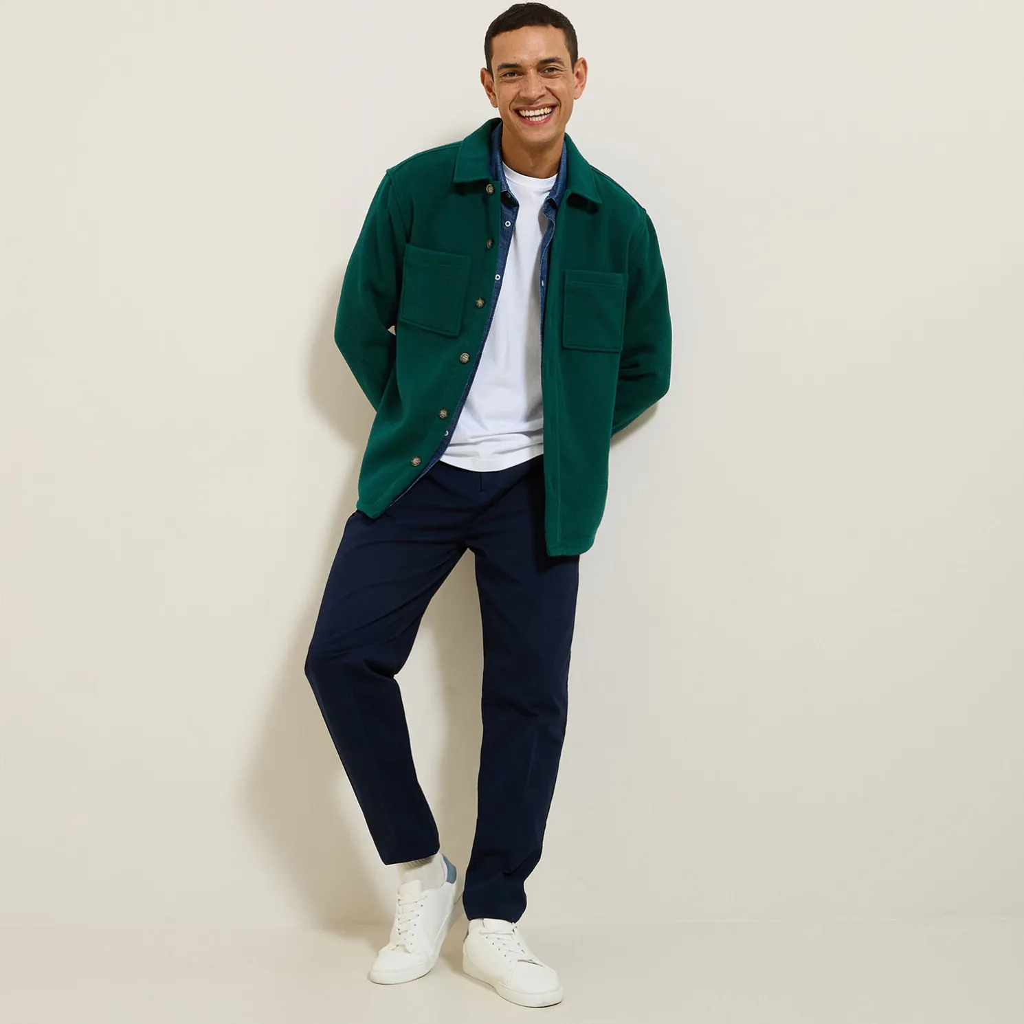 Katoenen overhemd met hemdskraag