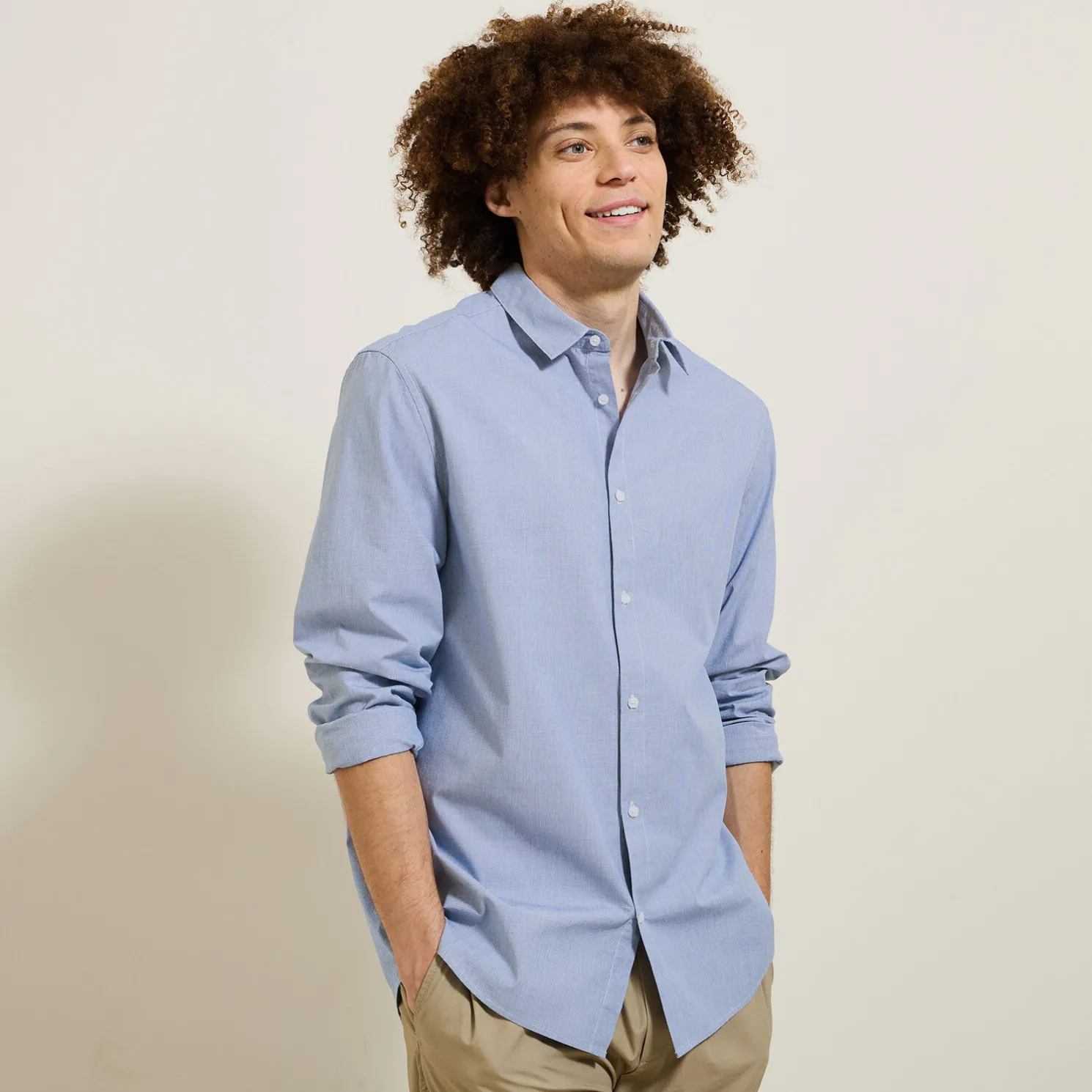 Katoenen overhemd met ruitjes