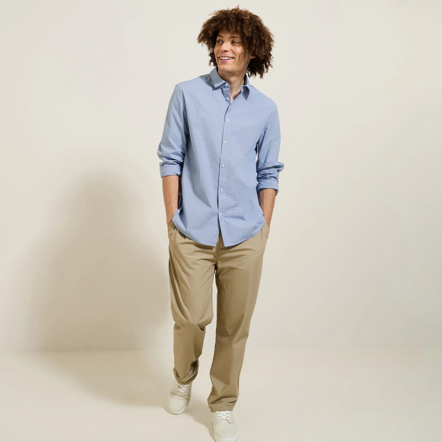 Katoenen overhemd met ruitjes