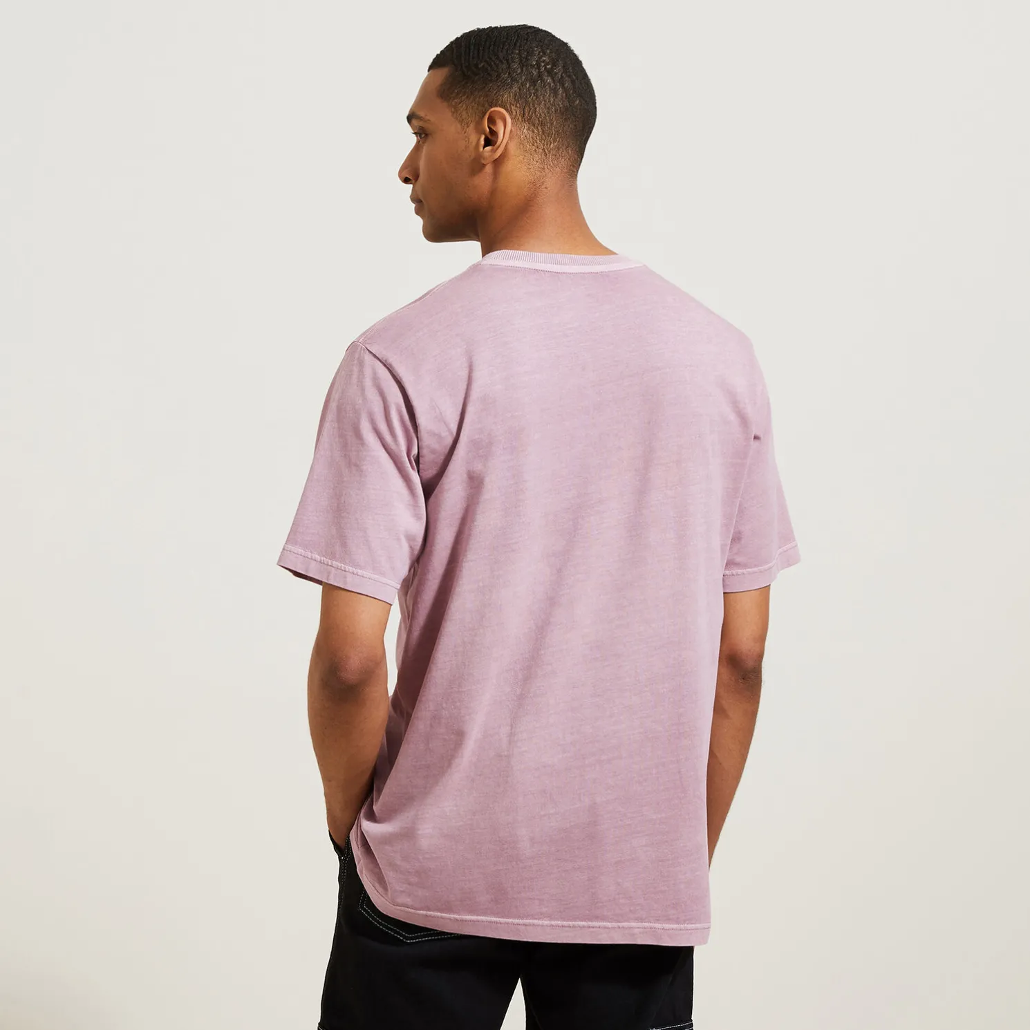 Katoenen T-shirt met ronde hals en print op de bor