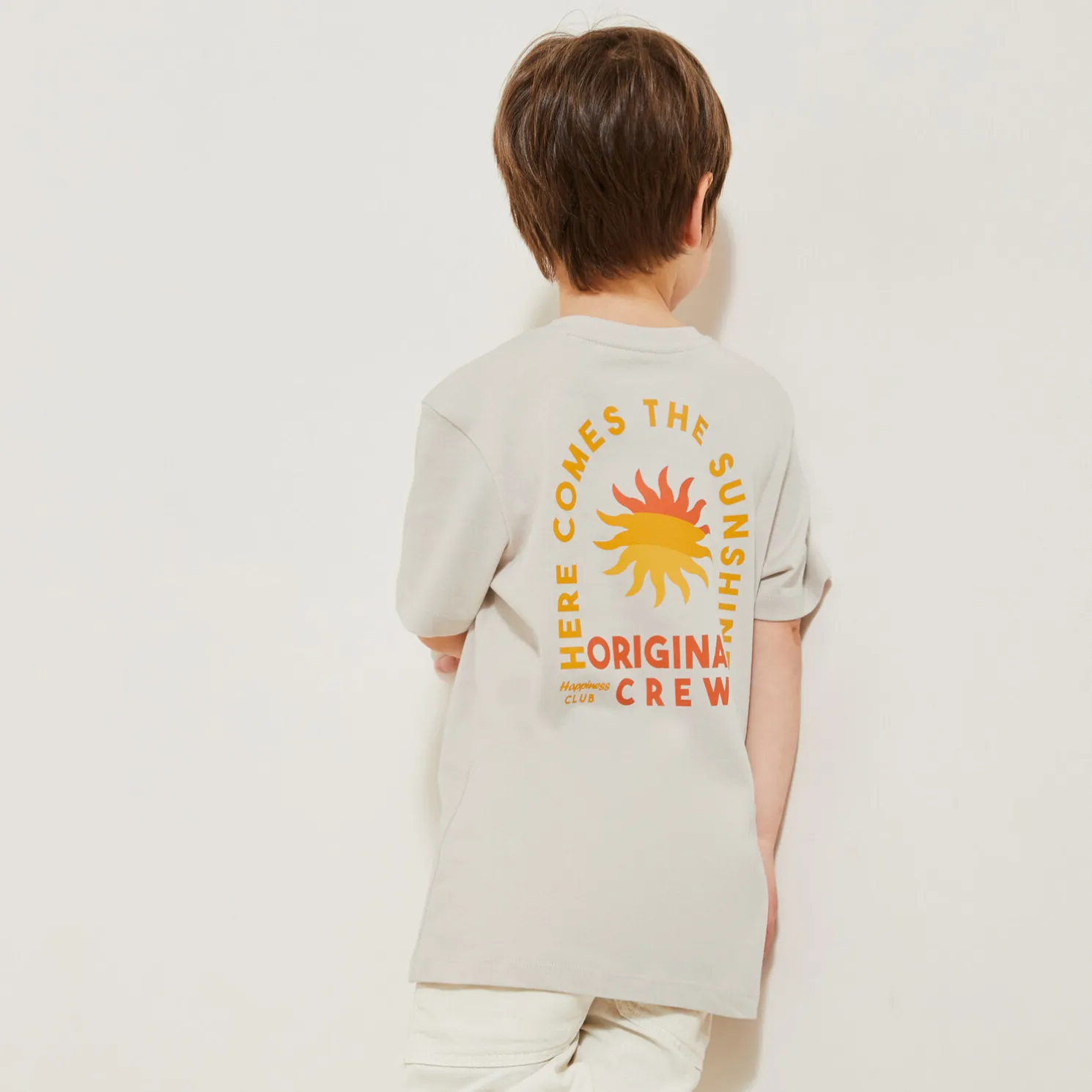 Kinder-T-shirt met print op voor-en achterkant