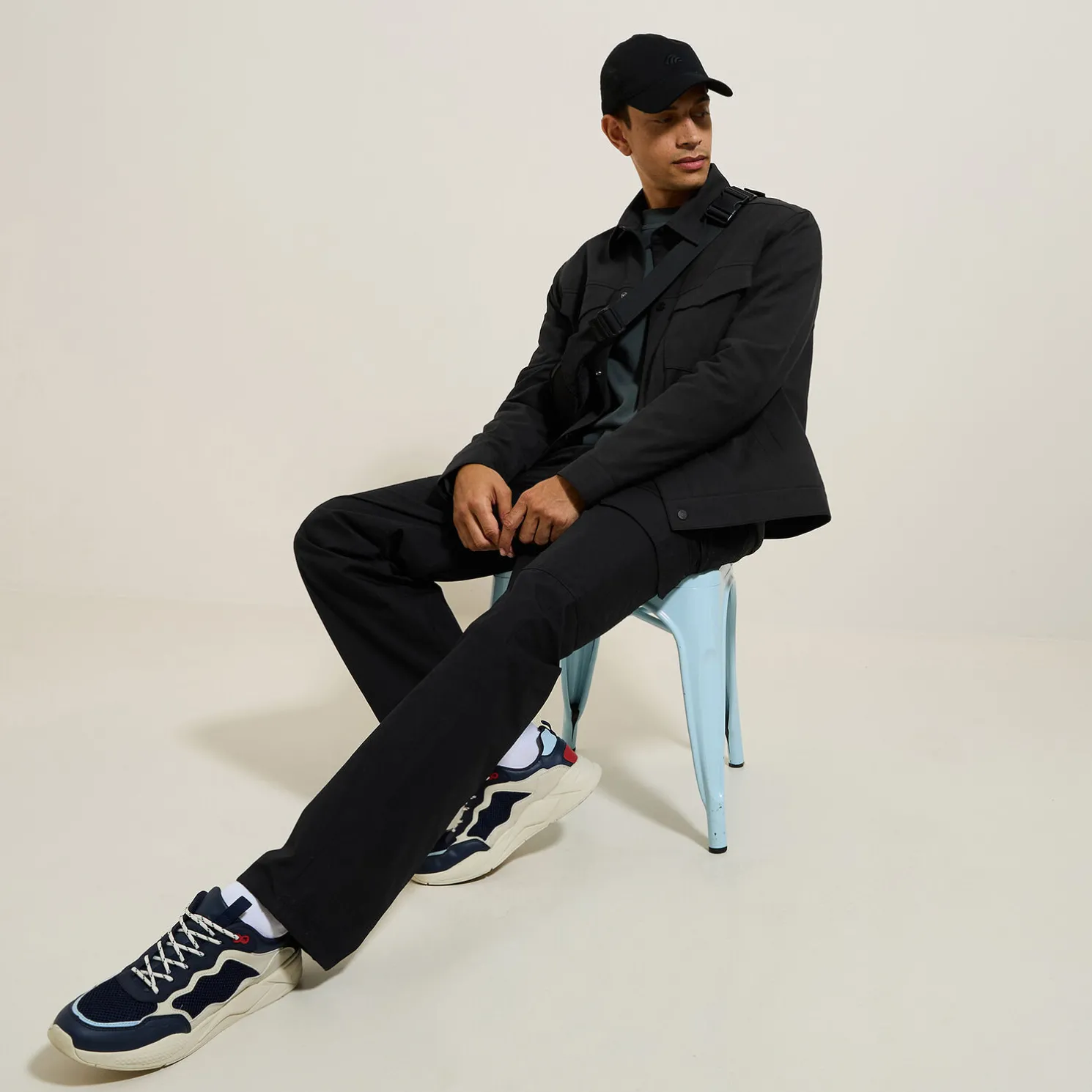 Kort jack met hemdskraag