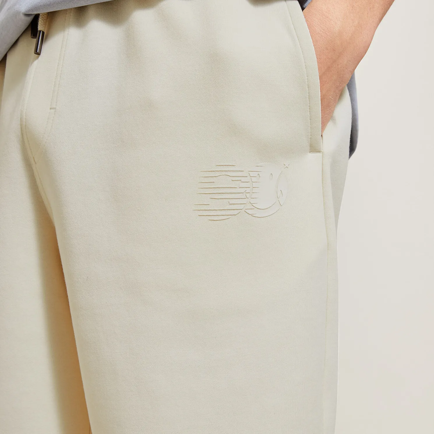 Korte broek in fleece, Smiley-licentie