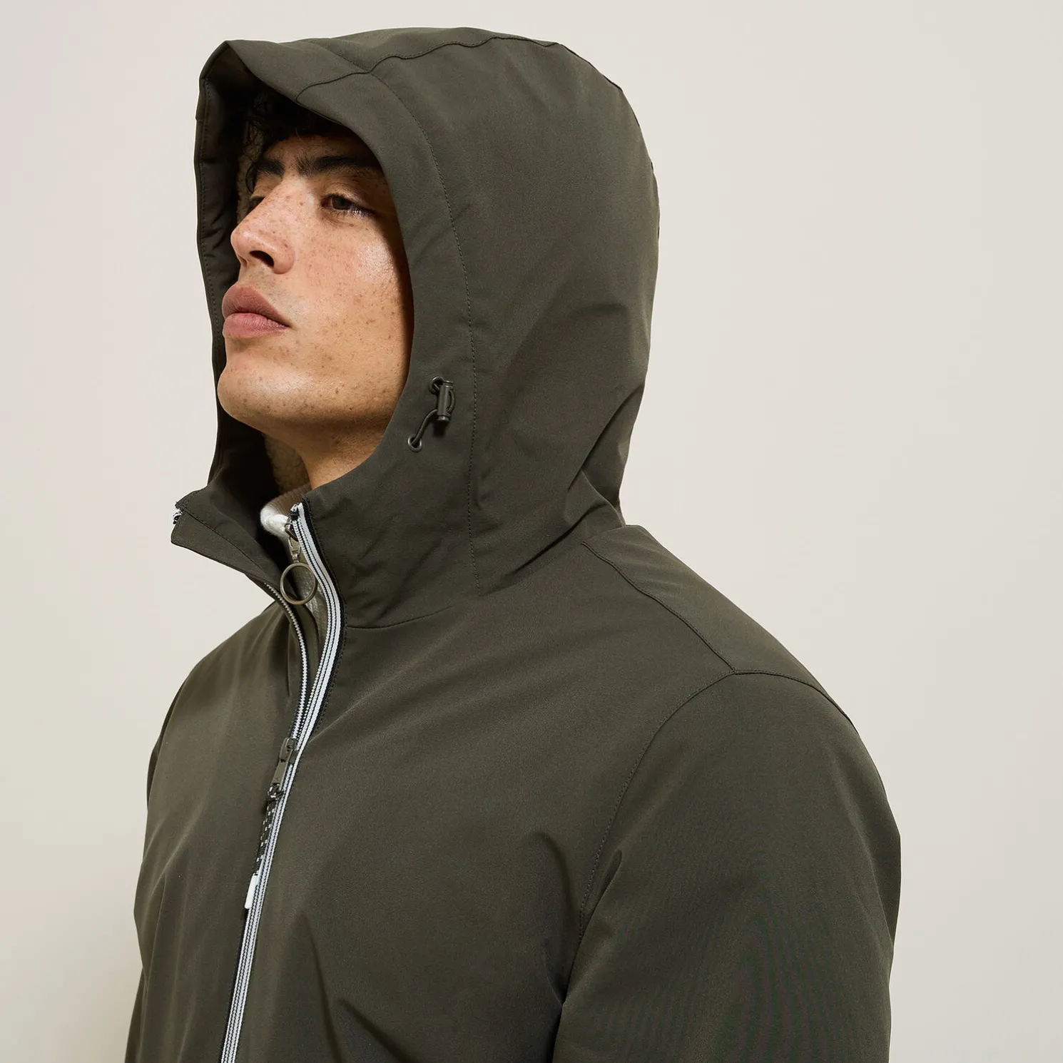 Lange wasterafstotende parka