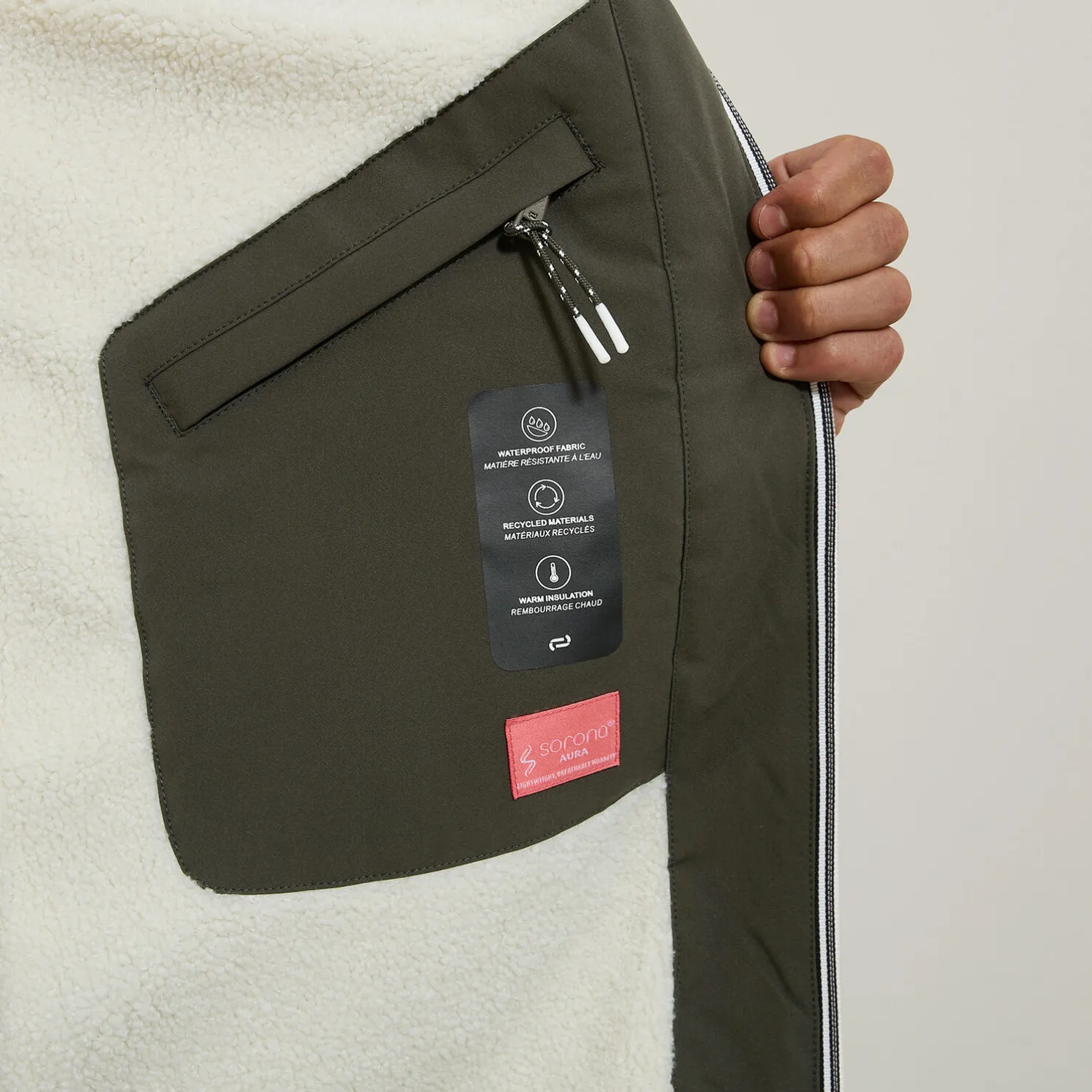 Lange wasterafstotende parka