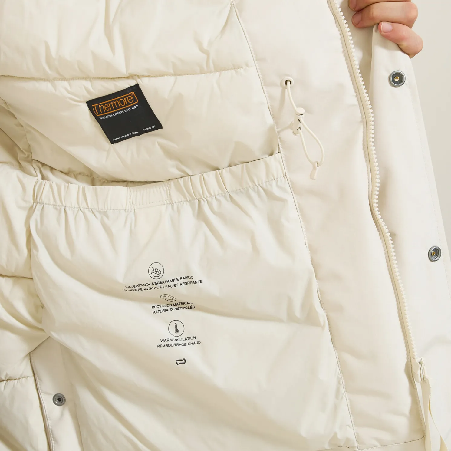 Lange waterafstotende winterparka