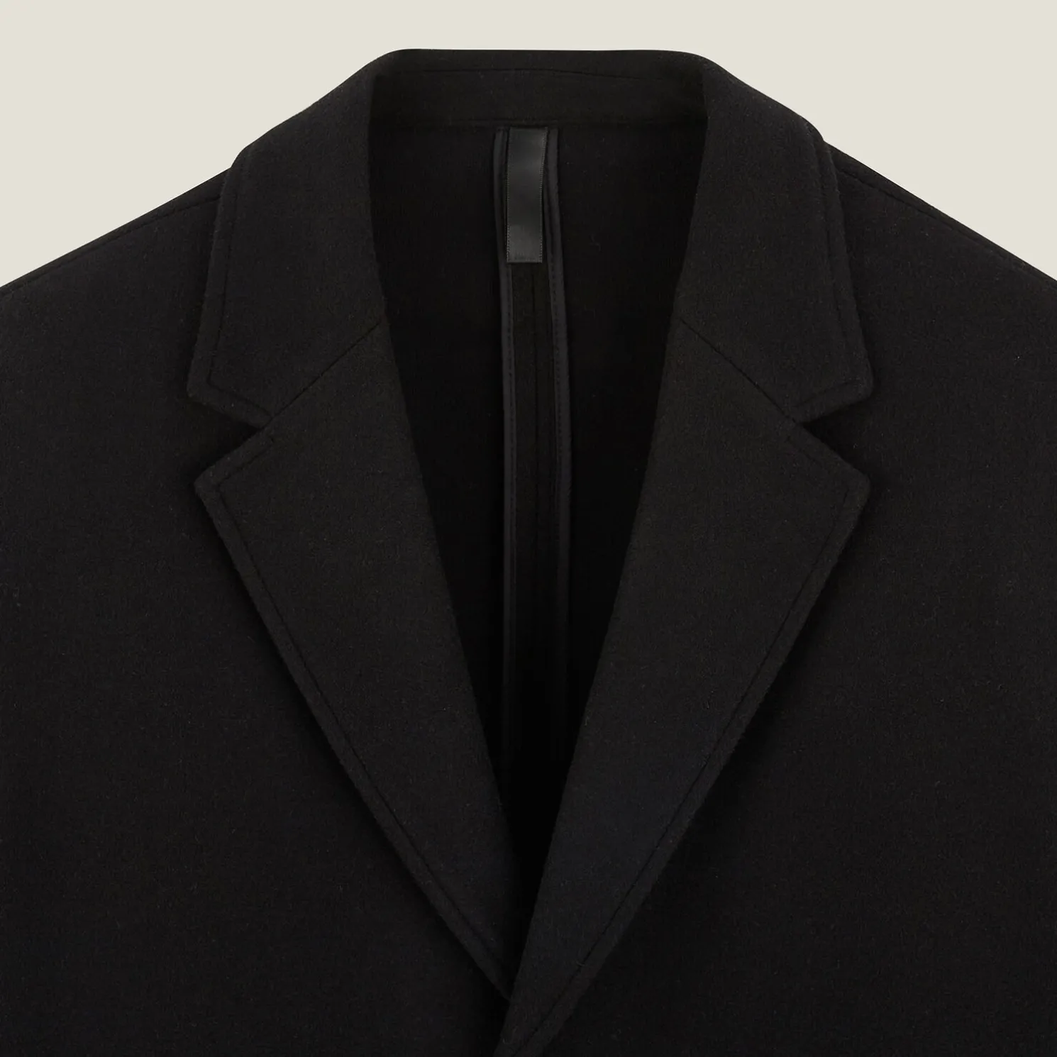 Lange wintermantel met reverskraag