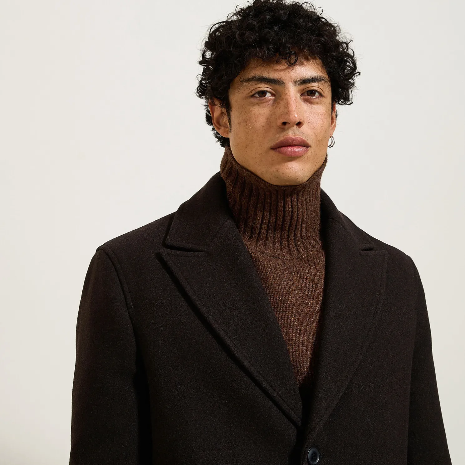 Lange, wollen wintermantel