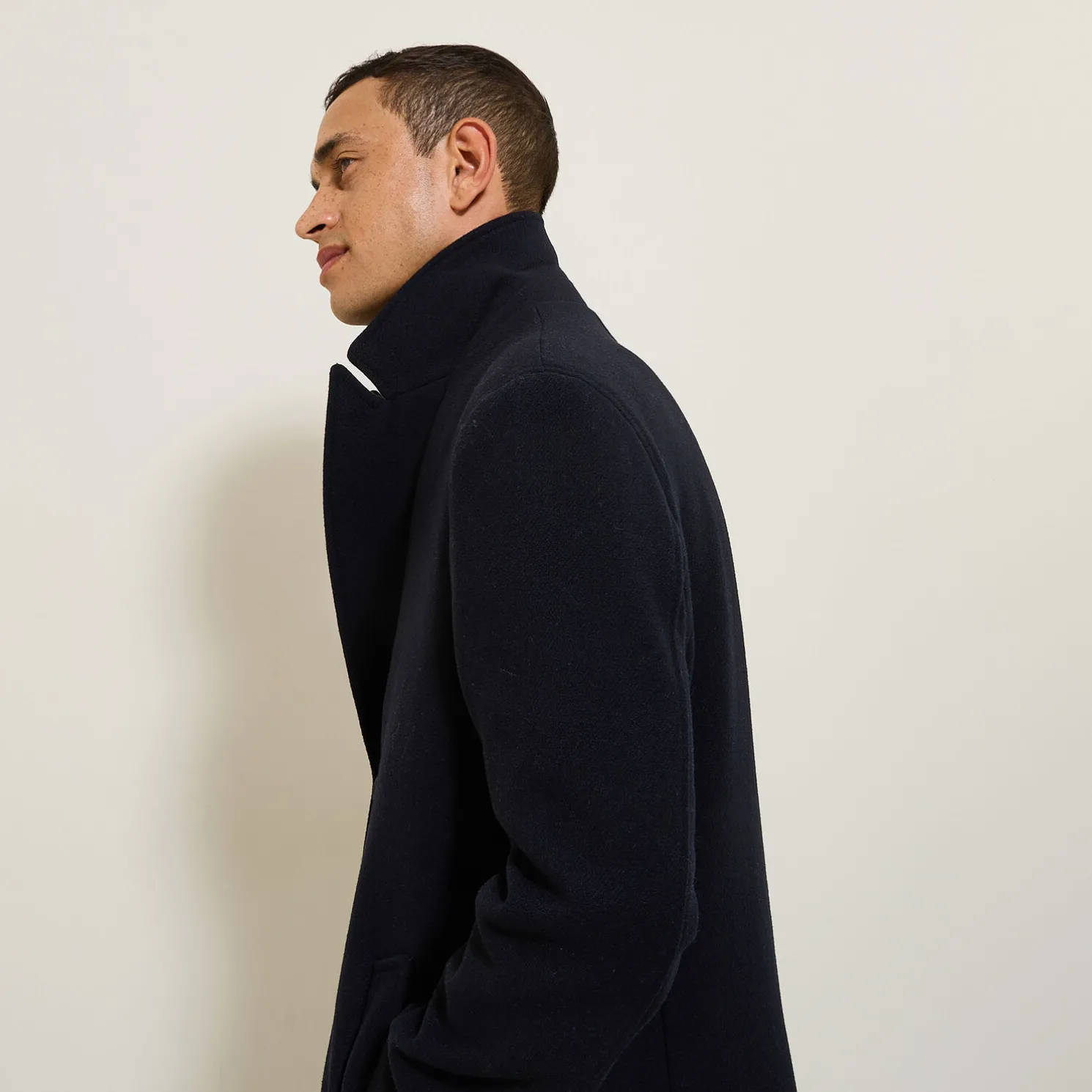 Lange, wollen wintermantel