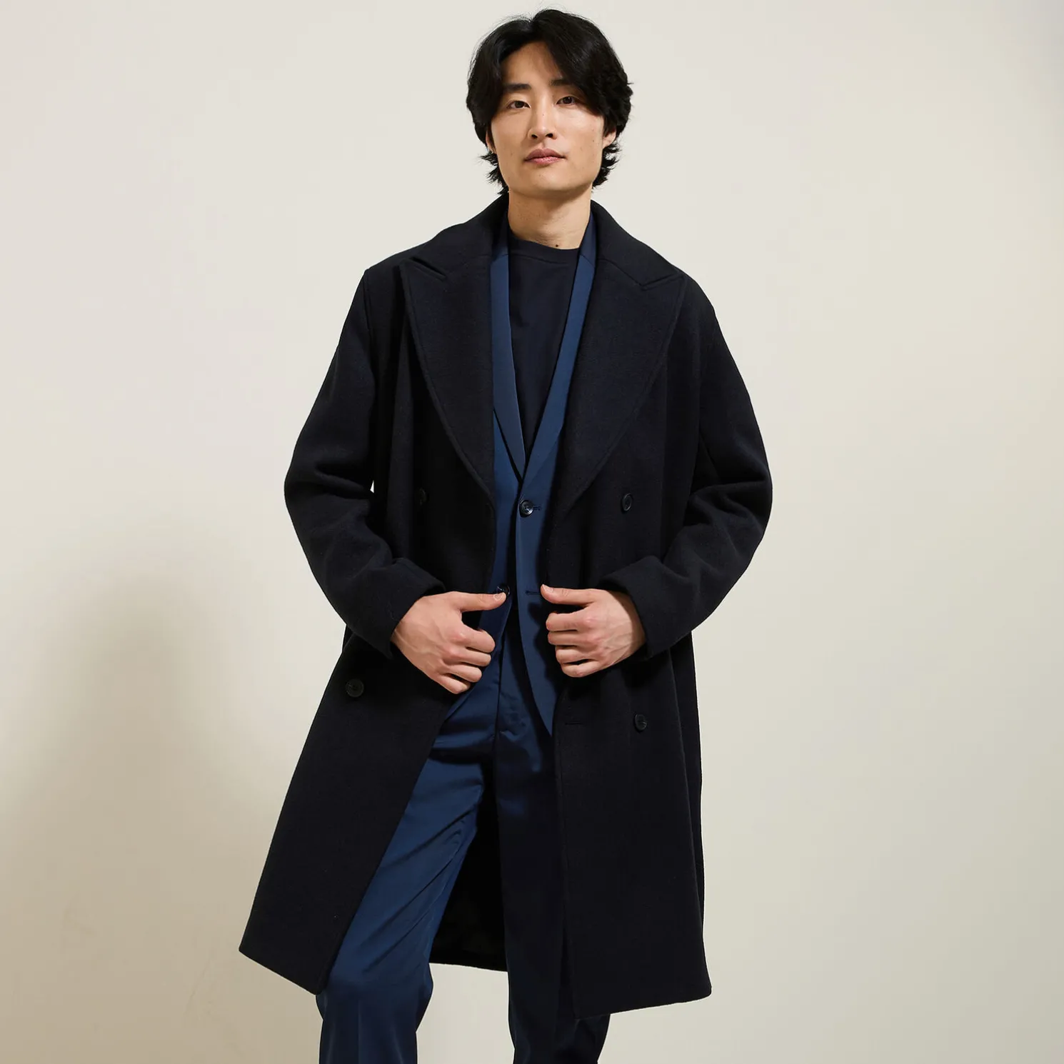 Lange wollen winterjas