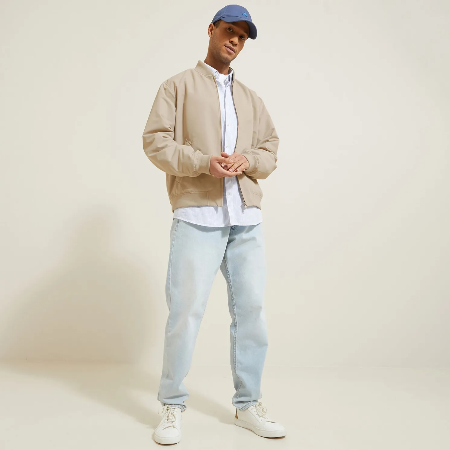 Lichte jack met rits