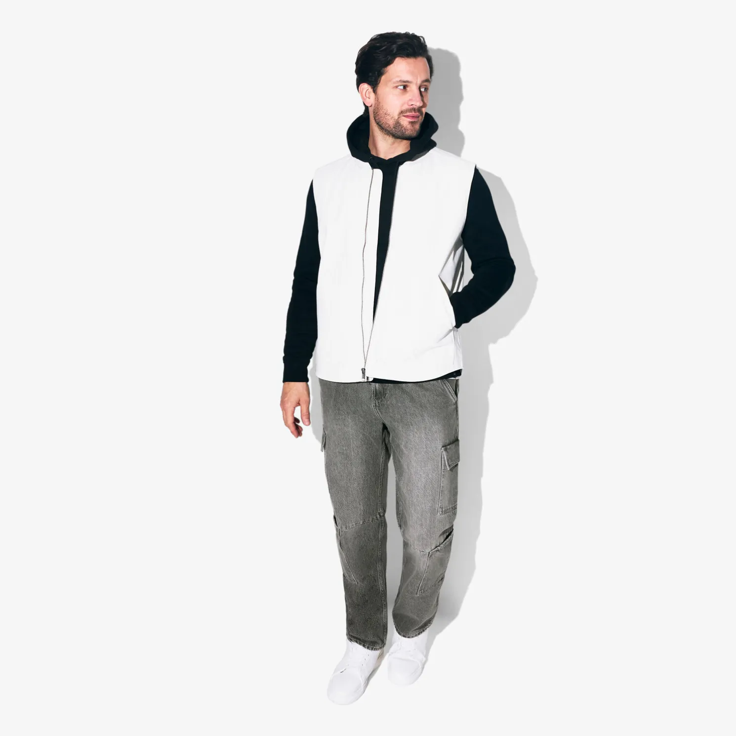 Loose fit jeans met vele zakken