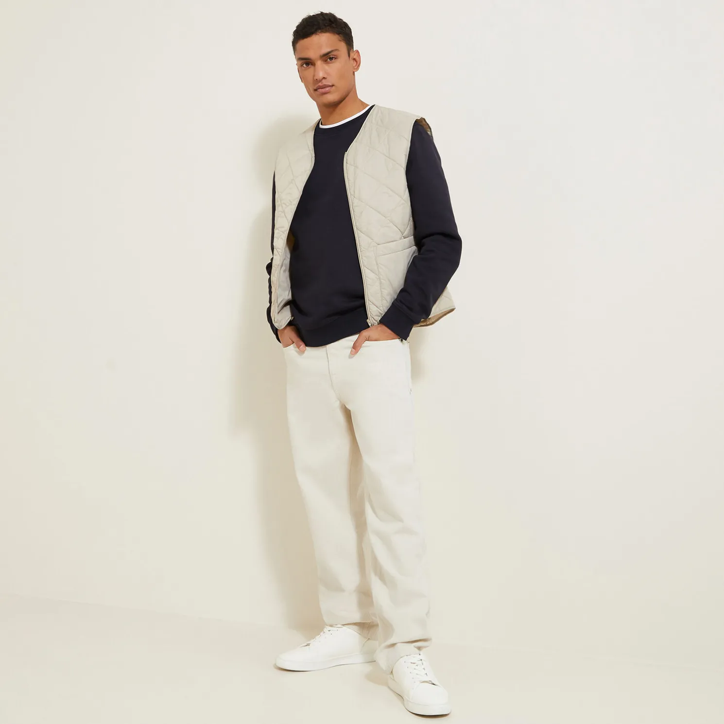 Loose jeans in 100% katoen