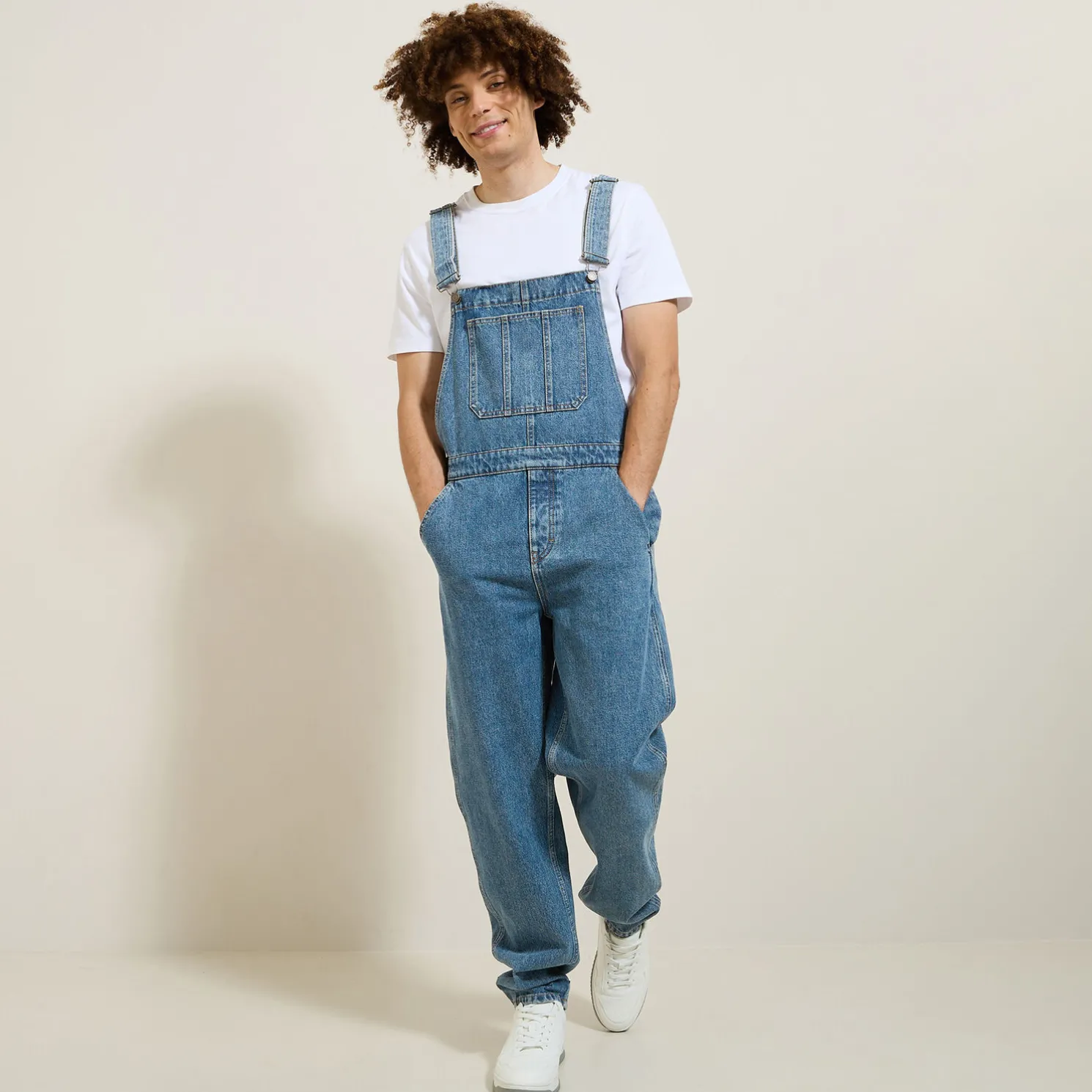 Overall in denim