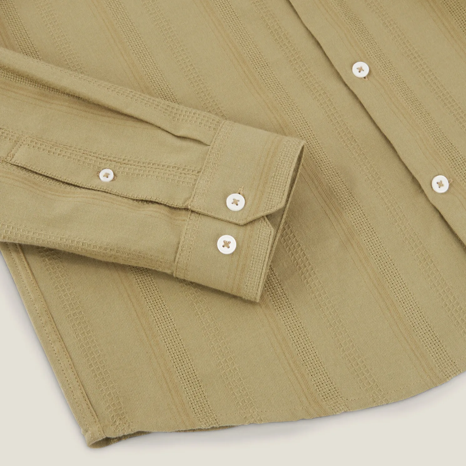 Overhemd van getextureerd katoen