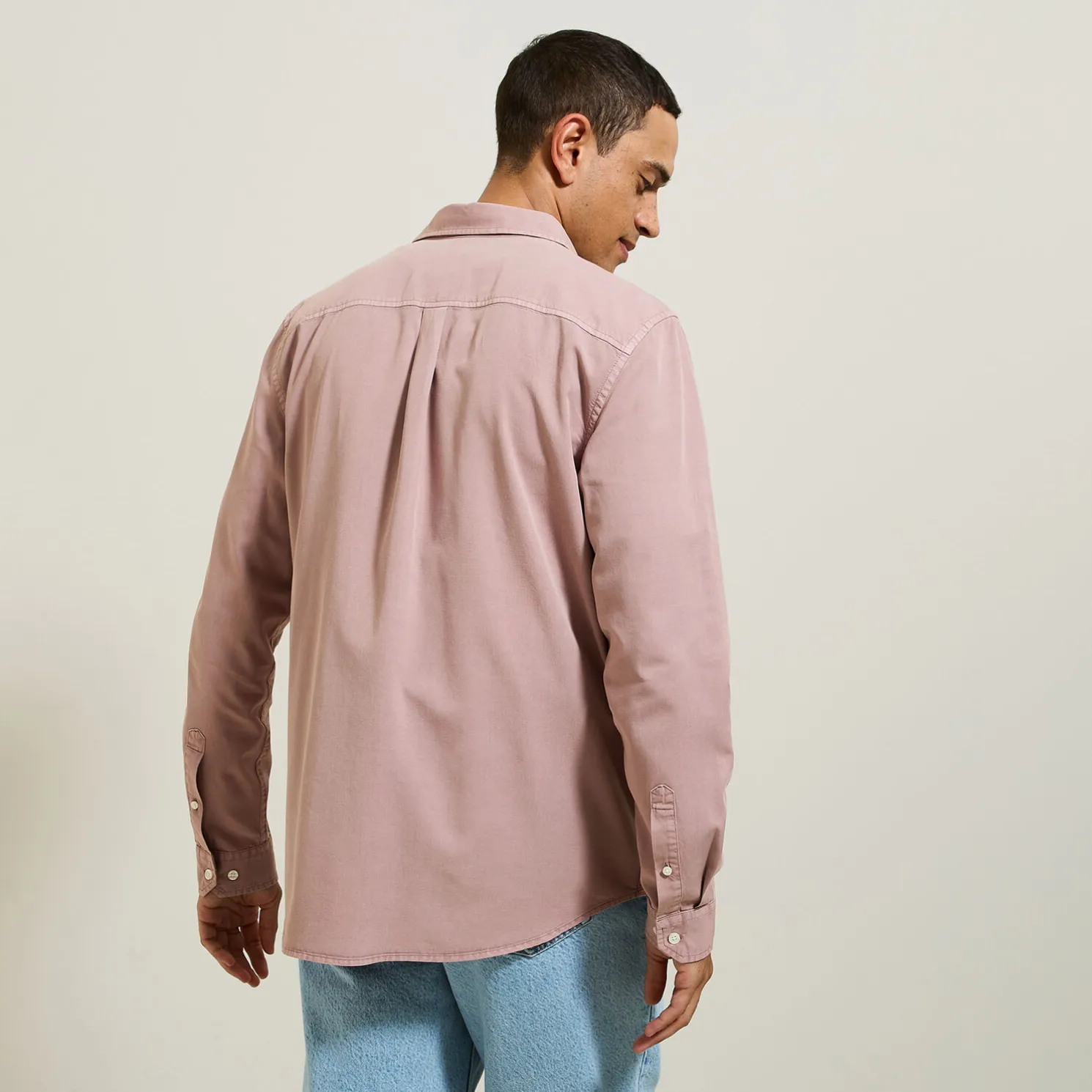 Overhemd van tencelkatoen